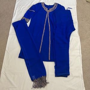Vibrant blue kurta